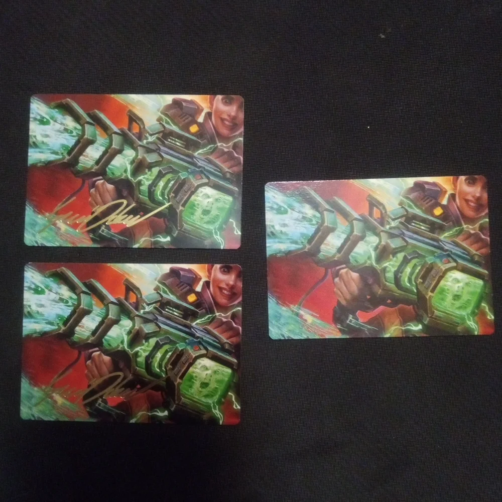 Lot Of 20 MTG Duskmourn Art Series Trading Cards With 2 Gold Stamped Signatures